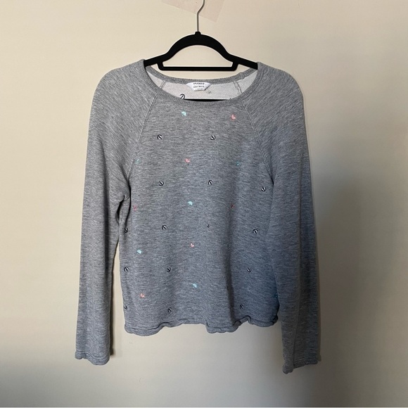 Splendid x Gray Malin Grey Umbrella Novelty Print Pullover Sweatshirt - Picture 3 of 8